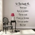 thumbnail image 1 of New Wall Ideas In This Family We... Work Hard Keep Our Promises Tell The Truth Count Our Blessings Psalm Love One Bible Quote 20 X 30", 1 of 1