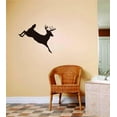 thumbnail image 1 of New Wall Ideas Jumping Running Deer Buck Image Animal Hunting Hunter Man With Gun Boys Men Kids Bed Room 6x12", 1 of 1