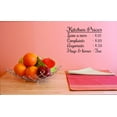 thumbnail image 1 of New Wall Ideas Kitchen Prices Messes 10 Cents Arguments 50 Cents Hugs & Kiss Free 18x18", 1 of 2