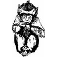 thumbnail image 1 of New Wall Ideas Monkey Baby Black & White 20x30", 1 of 1