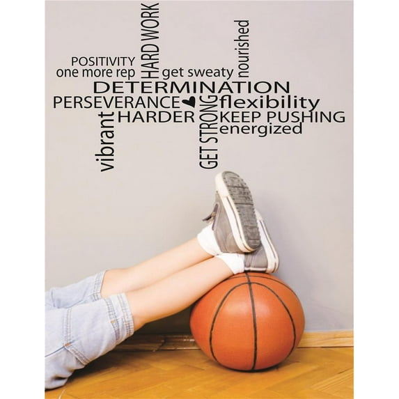 New Wall Ideas One More Rep Keep Pushing Energized Hard Work Determination Strong Sports Workout Motivation Quote 16x24"