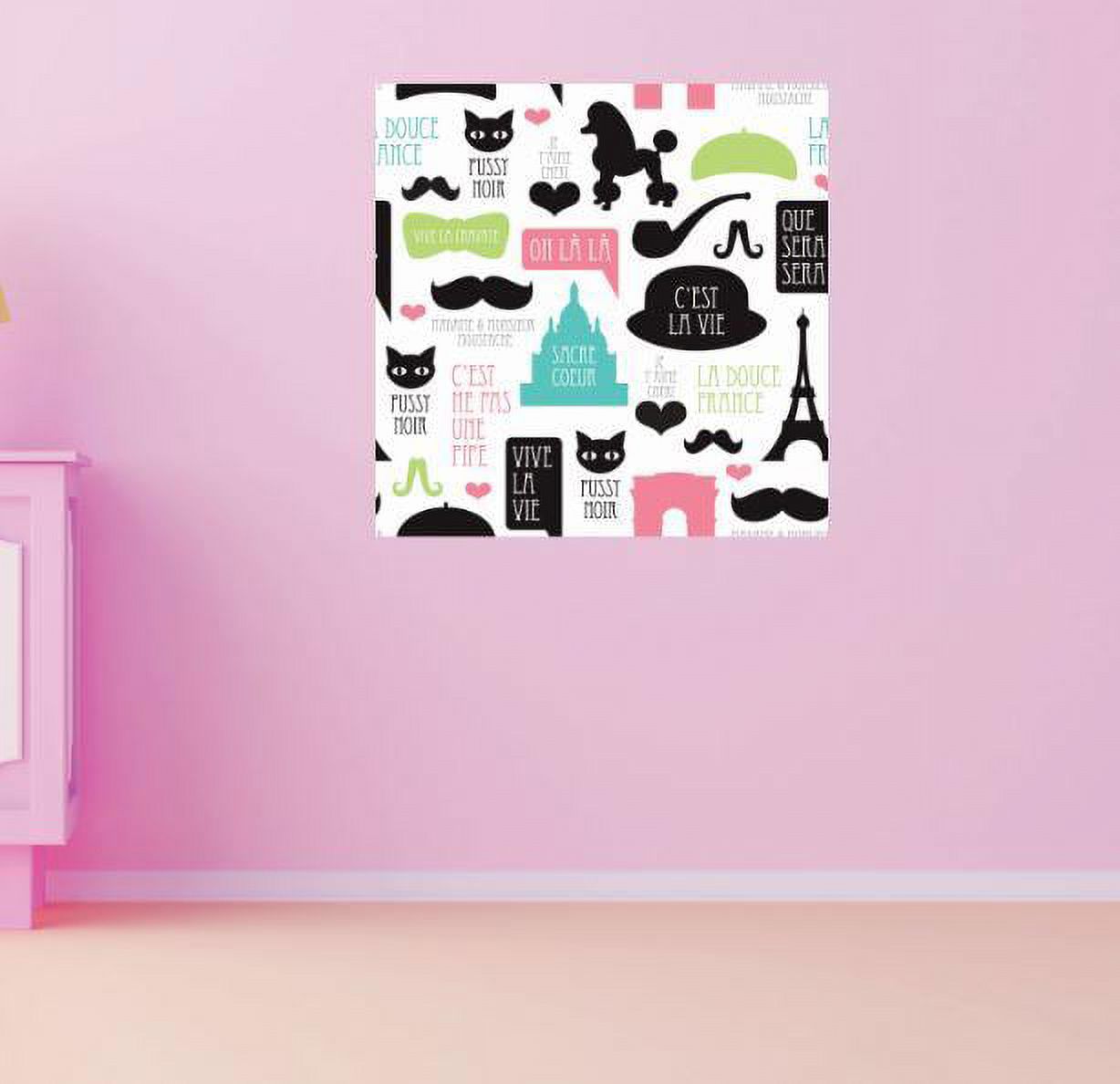 New Wall Ideas Paris France Eiffel Tower Mustache Poodle Bathroom 30 X30\, image size:1228x1188
