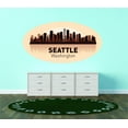 thumbnail image 1 of New Wall Ideas Seattle Washington United States Major City Geographical Map Landmark 16x30, 1 of 1