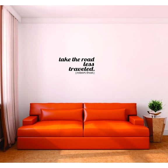 New Wall Ideas Take The Roadless Traveled Robert Frost Quote 10x20"