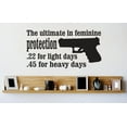 thumbnail image 1 of New Wall Ideas The Ultimate In Feminine Protection .22 For Light Days .45 For Heavy Days Gun Image 12x18 Inches, 1 of 1