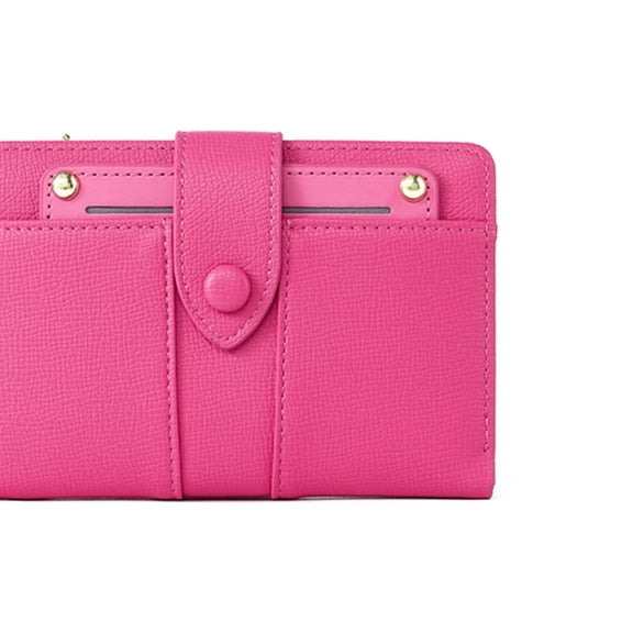 New Wallet: Women's Multi-function Slim Short Purse EasterMother Gifts, Passport Holder, Travel, Fashionable, Minimalist, Cheaprose red