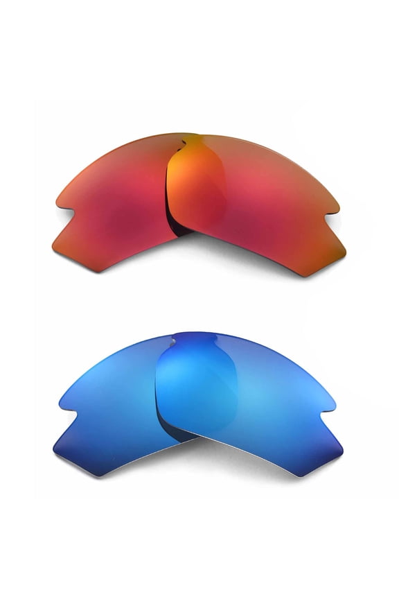 New Walleva Polarized Ice Blue + Fire Red Lenses for Rudy Project Rydon