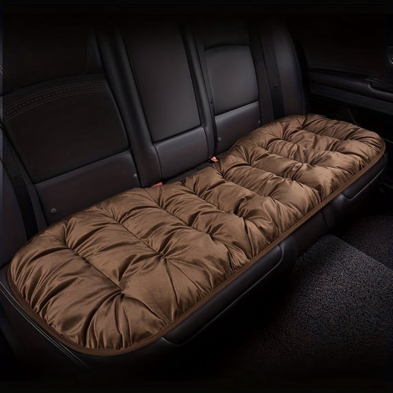 New Warm Cotton Flocking Car Seat Cushion Thickened Plush Free Bundle Single Piece Car Cushion Rear Row Seat Cushion