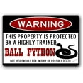 thumbnail image 1 of New Warning Plaque Wall Decor Ball Python,Funnys,Ball Python Accessories,Snake Warninges Metal Tin Signs Yard Sign Office Sign Outdoor & Indoor Safety Sign 8 X 12 Inch, 1 of 5