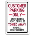 thumbnail image 1 of New Warning Plaque Wall Decor Customer Parking Only Street Metal Tin Signs Yard Sign Office Sign Outdoor & Indoor Safety Sign 8 X 12 Inch, 1 of 5