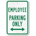 thumbnail image 1 of New Warning Plaque Wall Decor Employee Parking Only (Bidirectional Arrow) Street Caution Metal Tin Signs Yard Sign Office Sign Outdoor & Indoor Safety Sign 8 X 12 Inch, 1 of 5