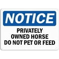 thumbnail image 1 of New Warning Plaque Wall Decor Notice Sign - Privately Owned Horse Do Not Pet Or Feed Area Tin Metal Signs Courtyard Decoration Office Sign Outdoor & Indoor Safety Sign 8 X 12 Inch, 1 of 5