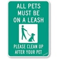 thumbnail image 1 of New Warning Plaque Wall Decor All Pets Must Be On A Leash Please Clean Up After Your Pet (petking Symbol) Metal Tin Signs Yard Sign Office Sign Outdoor & Indoor Safety Sign 8 X 12 Inch, 1 of 5
