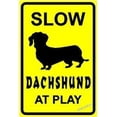 thumbnail image 1 of New Warning Plaque Wall Decor Play Dog pet Metal Tin Signs Yard Sign Office Sign Outdoor & Indoor Safety Sign 8 X 12 Inch, 1 of 5