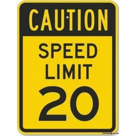 New Warning Signs Metal Tin Sign -Slow Down Speed Limit 5 Mph Prevent Speedingdecor Aluminum Wall Outdoor Industrial Sign 12x8 Inches Warning Signs Prompt Signs