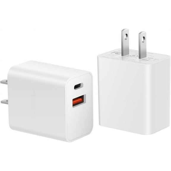 New Watch Charger,Watch Se Block,2023 Upgrade Dual Port Fast Charging Block Cube Box Brick Plug Adapter Compatible with New Watch SE Series 8 7 6 5, 14 Pro Max, 2PACK White