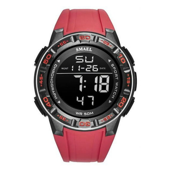 New Watch Digital For Men Smael Luxury Brand Clocks 50m Waterprrof Wrist Watch Military Led Light Reloj 1508 Men's Watches Sport - Digital Wristwatches