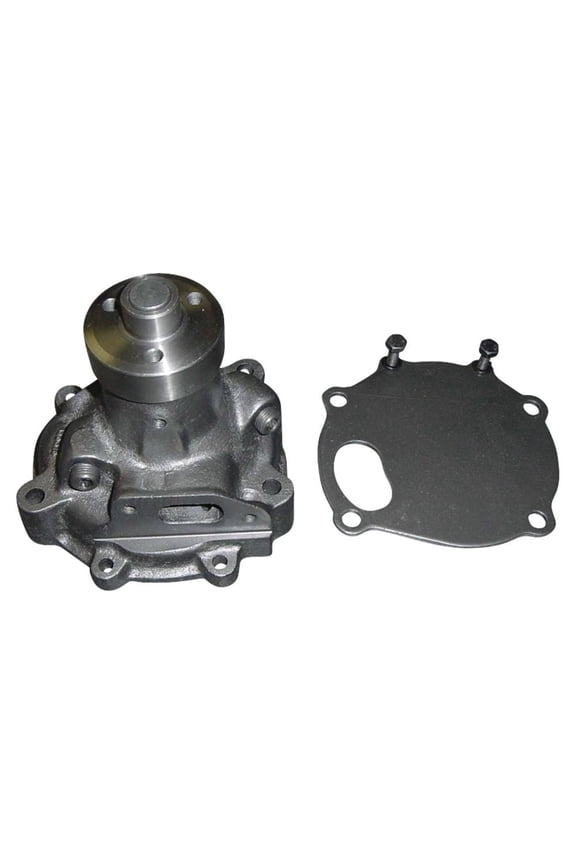OEM Grade Water Pump Compatible with Fiat Ford New Holland Long Allis Chalmers Oliver White Single Groove V-Belt Gasket Included 6-Bolt 10.66 lbs 4784454 72090472 Tractor With Hub