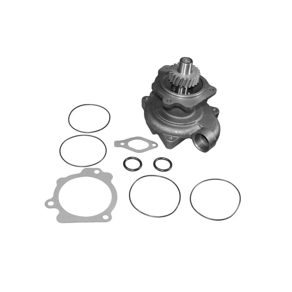 Water Pump Assembly Compatible with Ford L9000 LA9000 LN9000 LNT9000 Freightliner FLC112 FLD112 FLD120 FLB Cummins L10 M11 10.0L 10.8L 3-Bolt Flange Grey Iron 4955706 3800745RX 4972864