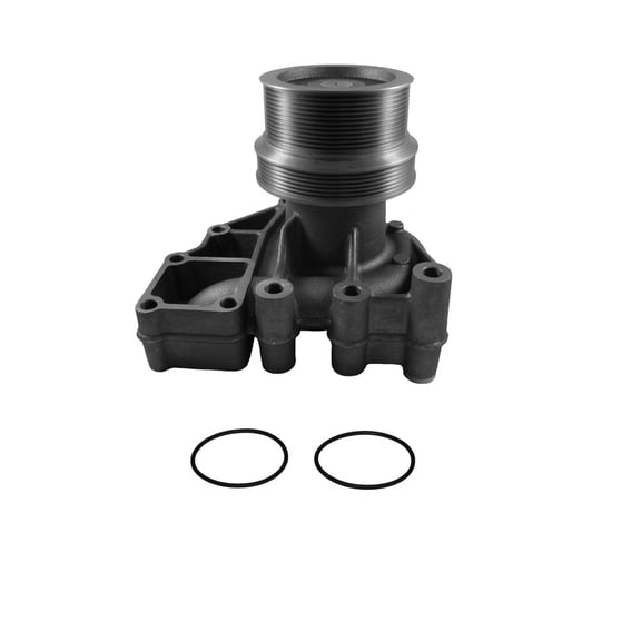 New Water Pump 12-Rib Pulley Compatible with Cummins ISX ISX15 X15 14.9L 15.0L 11.9L L6 Diesel Freightliner Coronado FLD120 FLD132 MT55 XC Engine 4089158 6-Vane 6-Cyl