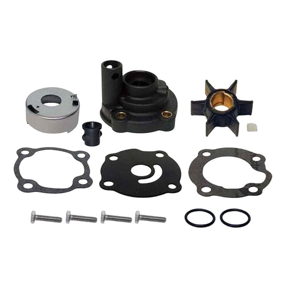 Water Pump Kit Complete Compatible with 1986-1996 Johnson Evinrude 2 Cyl 3.000 Bore Cross Flow 28 HP 2-Stroke Outboard 394394 0395270 295A2 28HP 394393 395289 330560 328751 329390