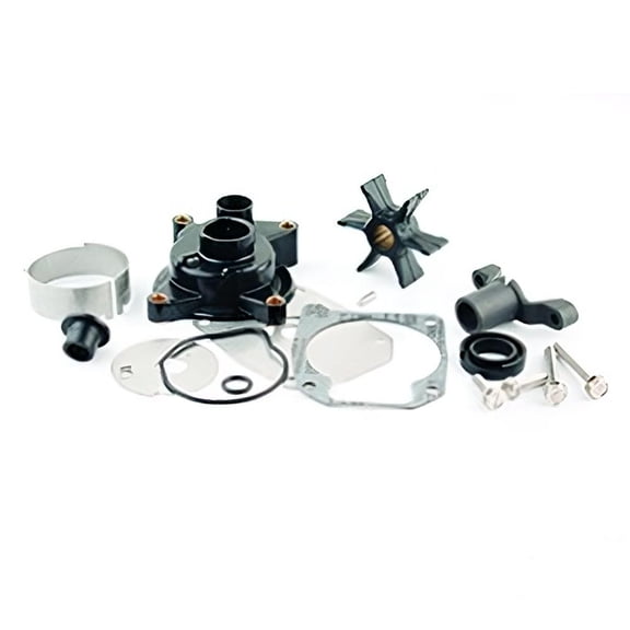 Water Pump Compatible with 1979-1994 Johnson Evinrude 50 55 60 HP 2-Cyl Loop-Charged 2-Stroke Without Housing E 35HP E 45HP 60HP Impeller Service Kit 0396933 Replaces 0439077 0391635