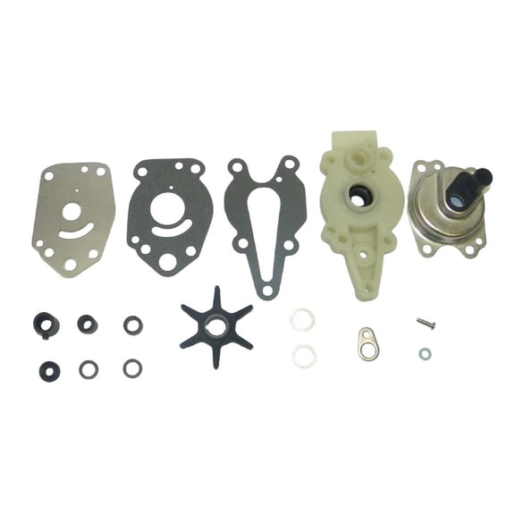 Water Pump Kit With Housing Compatible with 1986-2006 Mercury Mariner 2 Cyl 9.9 HP XR10 Sea Pro 2-Stroke 4-Stroke Standard Gear Case 46-42089A3 46-42089A5 216A2 9HP 42089A4 1994 15HP