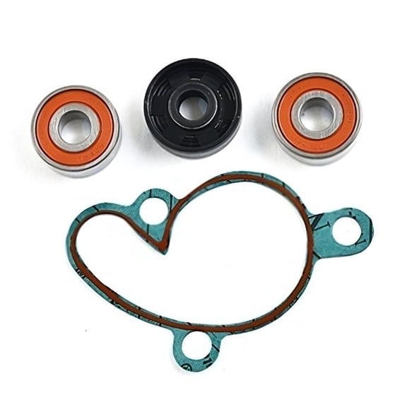 Rebuild Kit Compatible with 2003-2018 KTM 85 SX / 105 SX Water Pump 85-105cc Liquid-Cooled 2-Stroke Motocross Dirt Bike Bearing Seal Gasket Direct Fit Seals Gaskets Impeller Engine