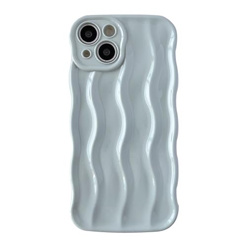 New Water Ripple Pattern Curly Wave Frame Soft Compatible with iPhone Case