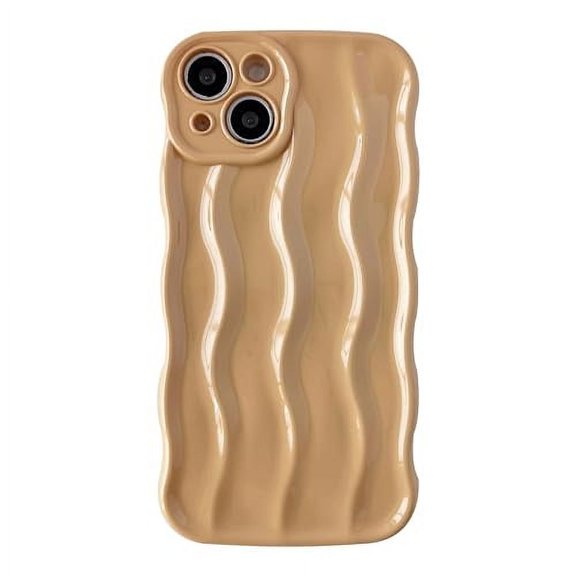 New Water Ripple Pattern Curly Wave Frame Soft Compatible with iPhone Case