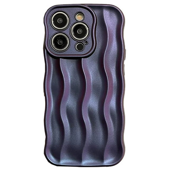 New Water Ripple Pattern Curly Wave Frame Soft Compatible with iPhone Case