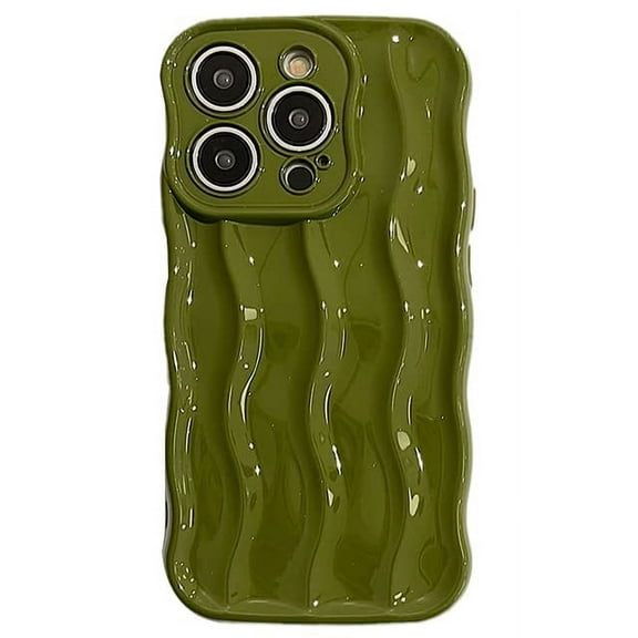 New Water Ripple Pattern Curly Wave Frame Soft Compatible with iPhone Case