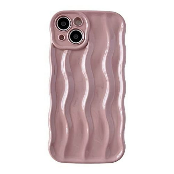 New Water Ripple Pattern Curly Wave Frame Soft Compatible with iPhone Case