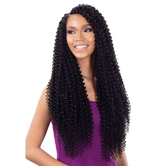 New Water Wave Long 26" Glance Braid By Model Model / 4 - Medium Brown / 26 Crochet Braids