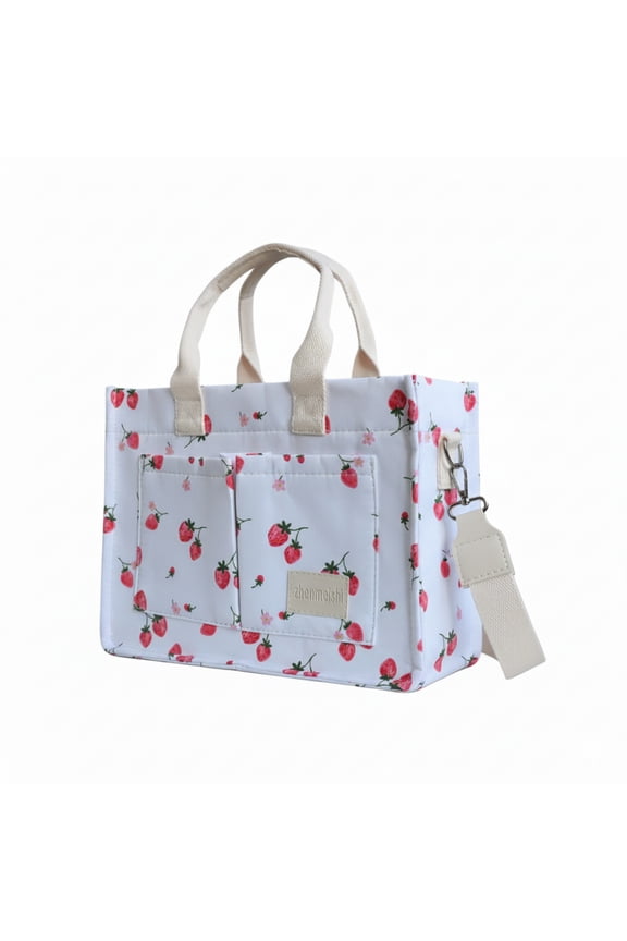 New Waterproof Fashion Tote Bag for Moms, Large Capacity Printed Shoulder & Handbag