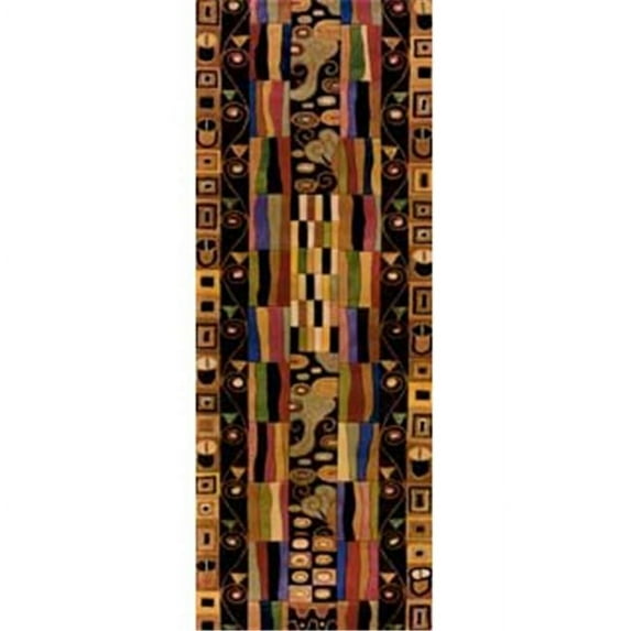 New Wave 2.5 ft. x 8 ft. Runner Rug - Black