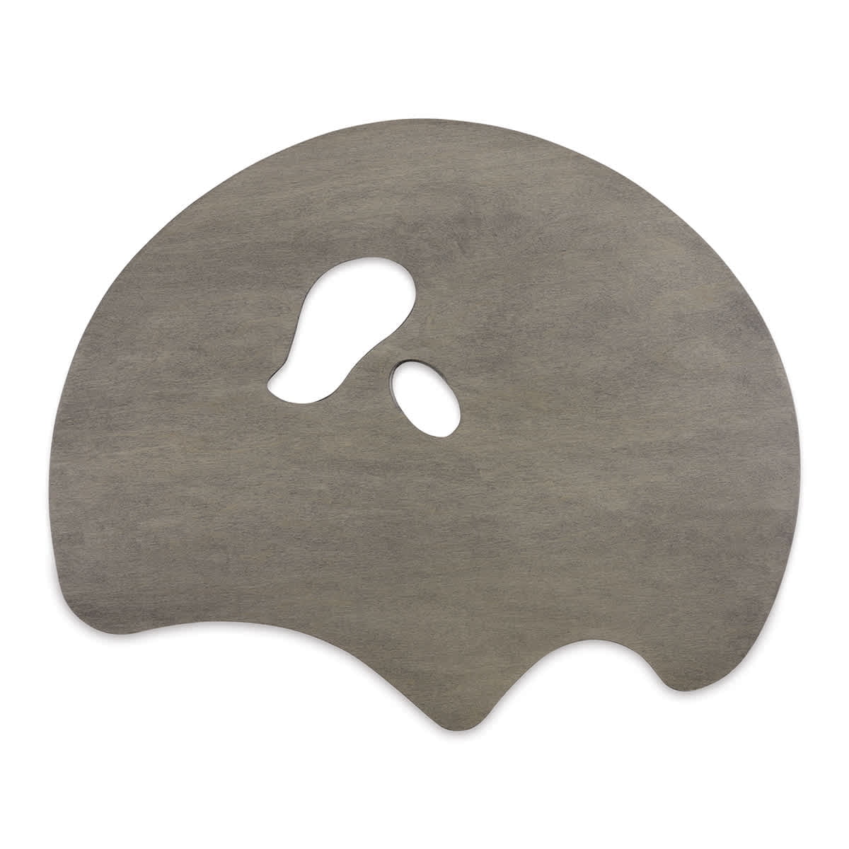 New Wave Art Wood Palette - Grey, 22-1/4" x 18" x 1/5", Grand View Confidant, Right Hand