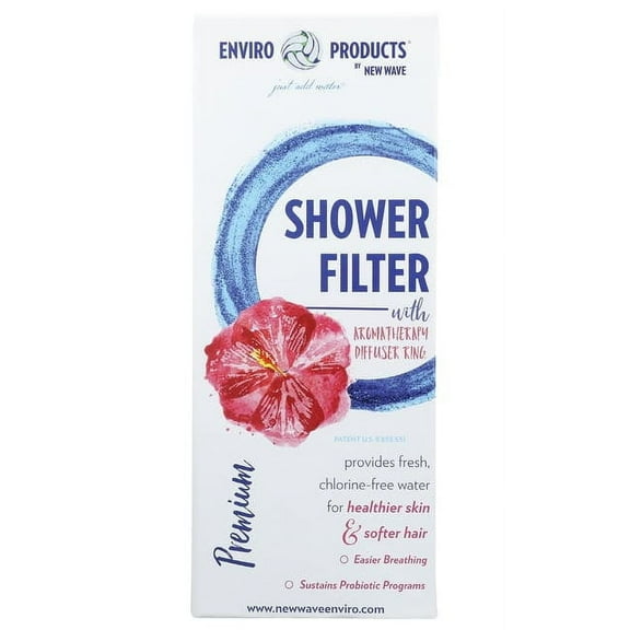 New Wave Enviro Premium Crystal Quartz 1-Stage Showerhead Filter