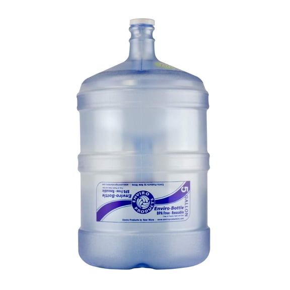 AquaNation 5 Gallon BPA Free Drinking Water Bottle, Container, Jug with Handle 48mm screw on Opening Lid