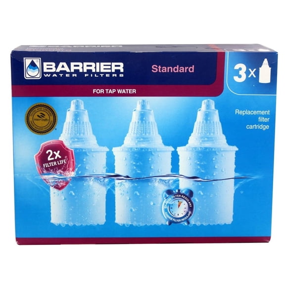 New Wave Enviro Products - Barrier Water Pitcher Replacement Filter - 3 Pack