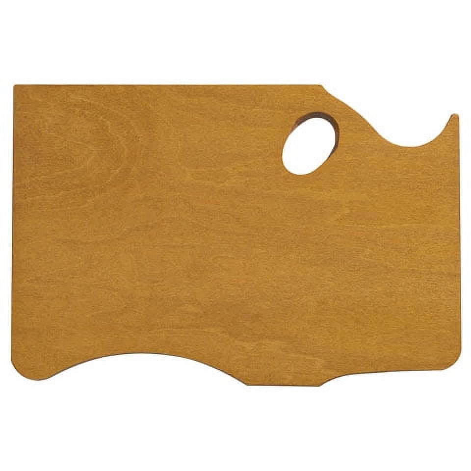New Wave Art Wood Palette - 16" x 11" x 1/5", Highland, Right Hand