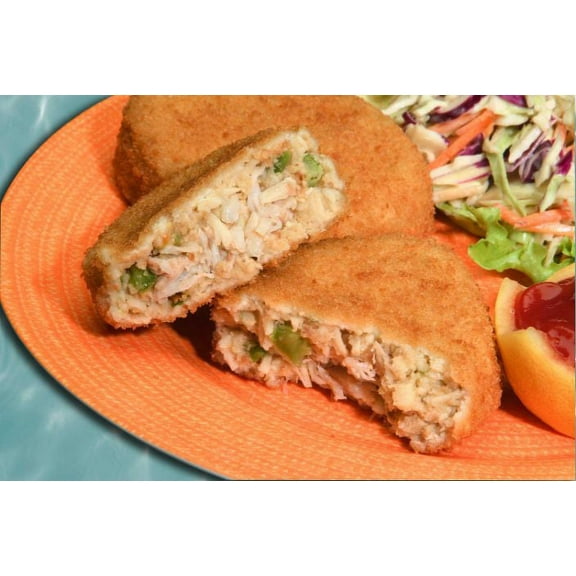 New Wave Kaptains Ketch Breaded Deviled Crab Cake, 3 Ounce - 32 per case.