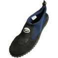 thumbnail image 1 of New Wave Mens Water Aqua Sock Shoe Pool Beach Surf Slip On 37129-7D(M)US navy black, 1 of 2