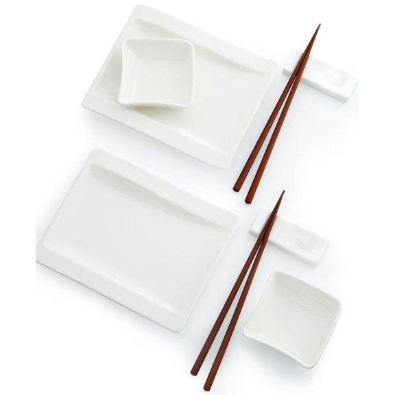 New Wave Sushi for Two Set - Plates and Dip Bowls