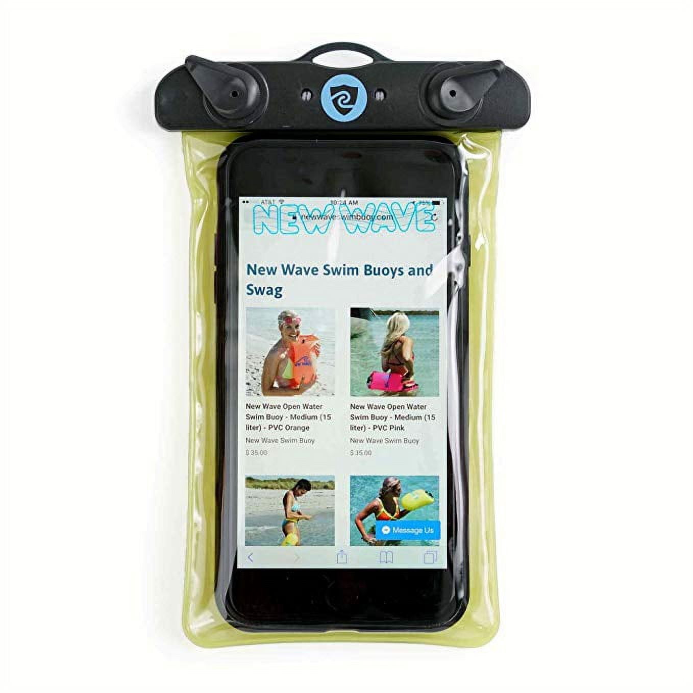 Universal Waterproof PVC Phone Pouch with Double-Lock Closure