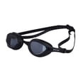 thumbnail image 1 of New Wave Swim Goggles {Nightfall = Smoke Lens in Black Frame} Anti Fog Lenses, Silicone In-Socket Eye Cups, Four Interchangeable Nose Bridges and Adjustable Strap for Water-Tight Seal for Triathlon &, 1 of 7