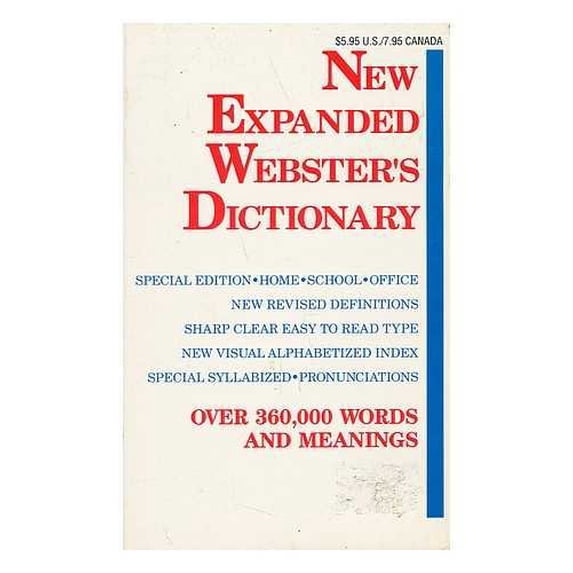 Pre-Owned New Webster's Expanded Dictionary Paperback