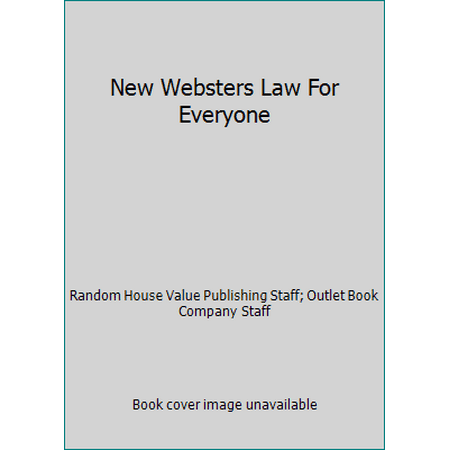 New Websters Law For Everyone [Hardcover - Used]