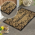 thumbnail image 1 of New Welcome Home Floor Mat Printed Crystal Velvet Doormat Bathroom Bathroom Absorbent Pad Polyester Carpet,D,Polyester Fiber, 1 of 7