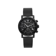 New Wenger Urban Classic Steel Black Dial Mens Quartz Watch 01.1043.108